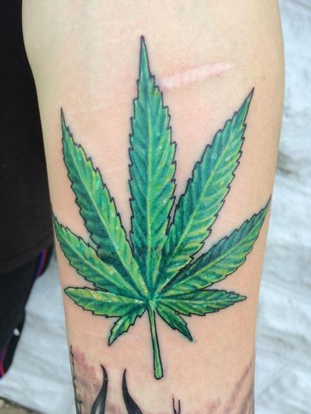 CoverUp of weed leaf I got done a couple years ago, not finished. Done by  Dylan West at Art by Ink Brisbane, Australia : r/tattoos