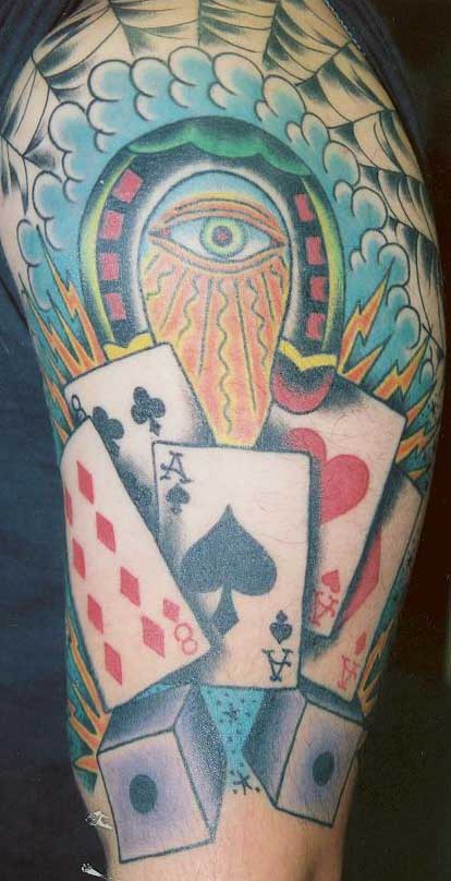 75 Vegas Style Dice Tattoos for Men [2024 Inspiration Guide] | Gambling  tattoo, Playing card tattoos, Tattoos for guys