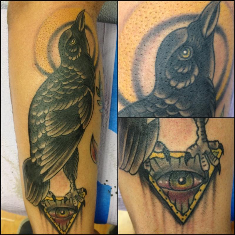 Crow tattoo Black crow tattoos Body art tattoos