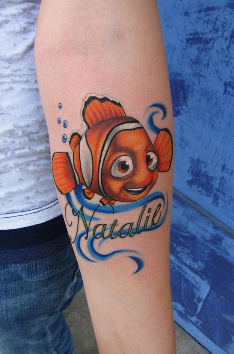 Squirt from Finding Nemo Tattoo by Larry Lockwood  ink addiction tattoo  studio Valdosta Ga  rtattoos