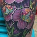 Tattoos - Fully healed flowers and sunny  sky - 101697