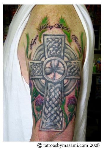 Celtic Cross Tattoo (coverup) By Masami Pinky Inagaki: Tattoonow