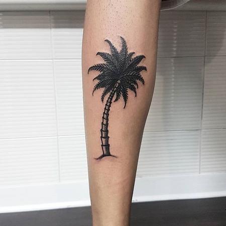 Palm Tree and Moon Temporary Tattoo set of 3  Etsy