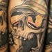 Tattoos - Skulls like to party too Tattoo - 36683