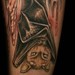 Tattoos - Upside Down Bat Tattoo - 36686