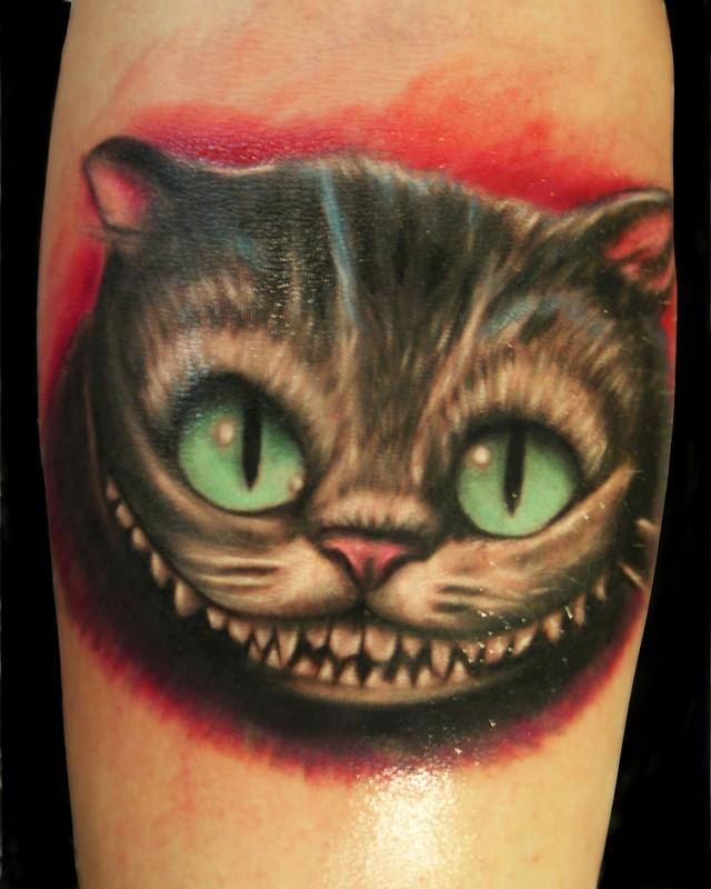 Cheshire Cat Sleeve Tattoo Tattoo Artist PNG 515x690px Cat Animal  Print Art Cat Like Mammal Cheshire