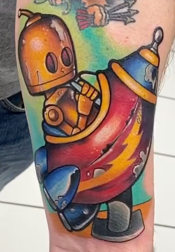 tattoos/ - Robot in a Rocketship Tattoo - 144118