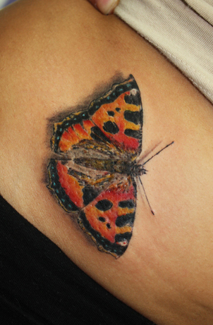 red admiral butterfly tattoo
