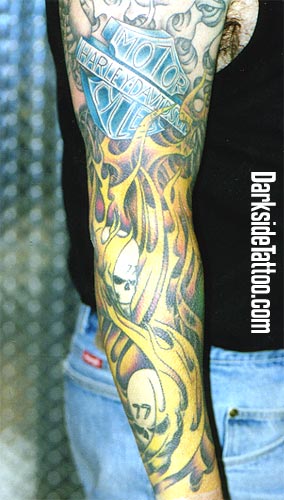 Buy Inception Pro Infinite W17 - Template 18 - Sleeve Tattoo Wearable sleeve  Fake Tattoo with image Skeletons and Flames and written Rock'N Roll Tatoo  Sleeve Half sleeve Tribal Online at desertcartTunisia