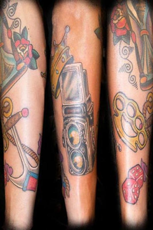 traditional nautical tattoo sleeve