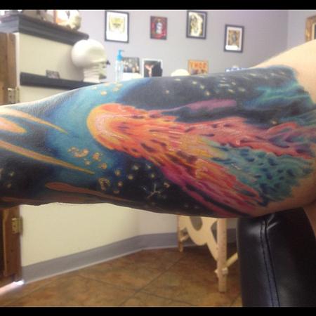 Galaxy tattoo done by John Graefe by John Graefe: TattooNOW