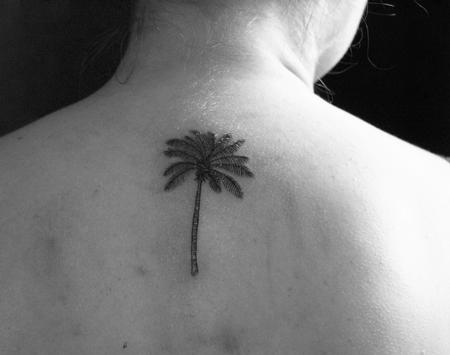 Tiny palm tree tattoo on the back of the right arm. | Tree tattoo arm, Tree  tattoo men, Palm tree tattoo