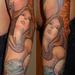 Tattoos - women color sleeve - 84250