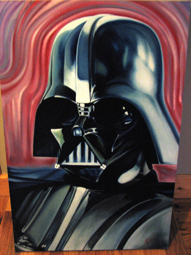 Darth Vader in oil painting by Mike Gutowski: TattooNOW