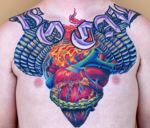 heart with wings by Jamie Schene: TattooNOW