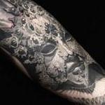 Tattoos - Masks arm sleeve tattoo - 108476