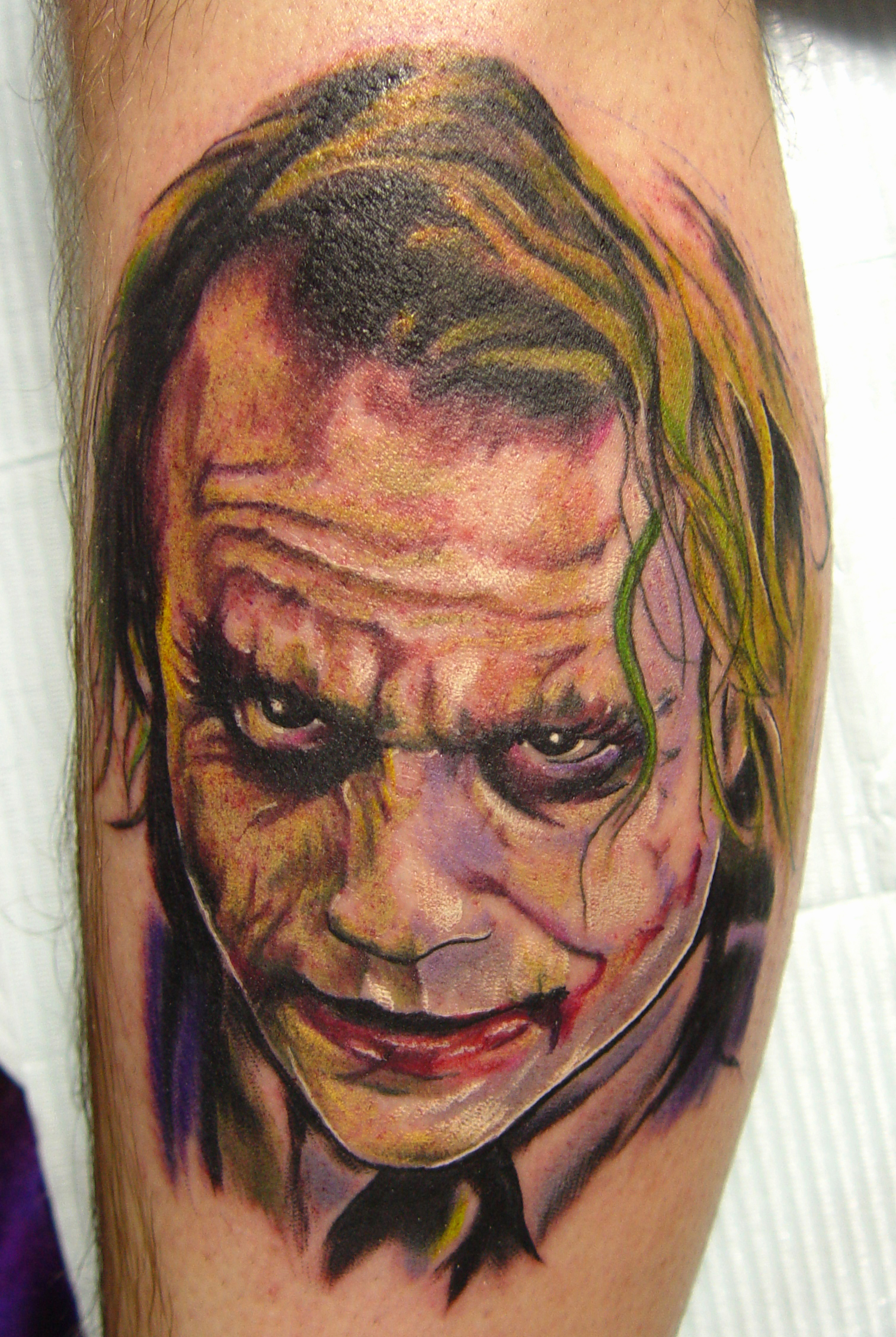 Duneland Studio  Heath Ledger joker tattoo by  Facebook