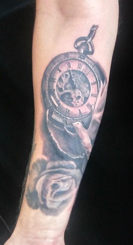 tattoos/ - Pocketwatch and dove - 127800