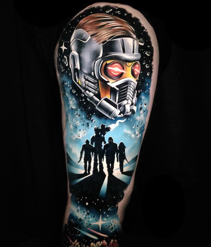 Star Lord by Evan Olin TattooNOW