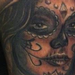 Tattoos - Aztec style Day of the Dead girl - 68814