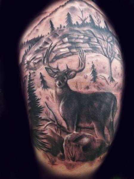 40+ Best Deer Tattoo Designs, Ideas, and Meanings | Deer tattoo designs, Hunting  tattoos, Deer tattoo