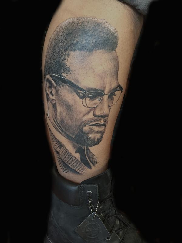Malcolm X tattoo  hautedraws