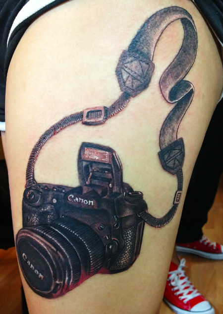 Photo Camera tattoo by Koit Tattoo | Post 17767