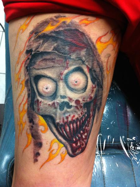 tattoos/ - Bloody Ghoul Color Tattoo - 117560