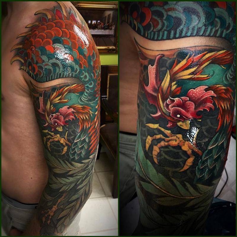 Aggregate more than 69 japanese rooster tattoo super hot  incdgdbentre