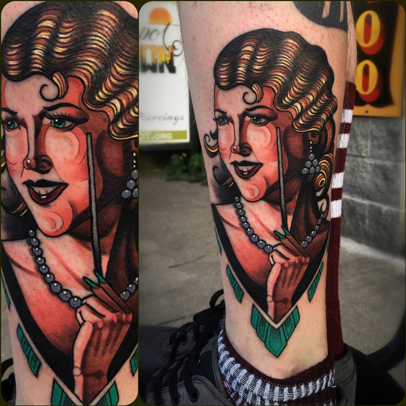 Lady Head Tattoos  Cloak and Dagger Tattoo London