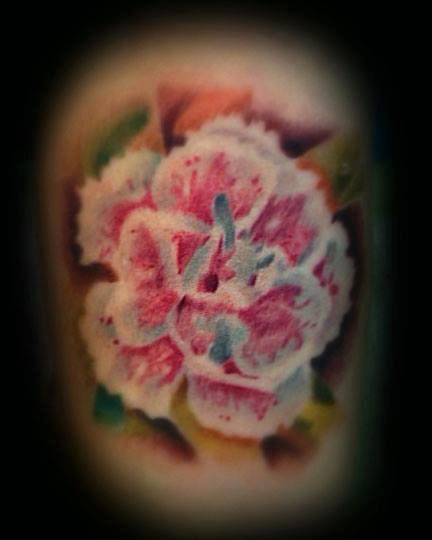 Tattoo uploaded by Organic Inks • #flower #carnation #mother #stem #leaf •  Tattoodo