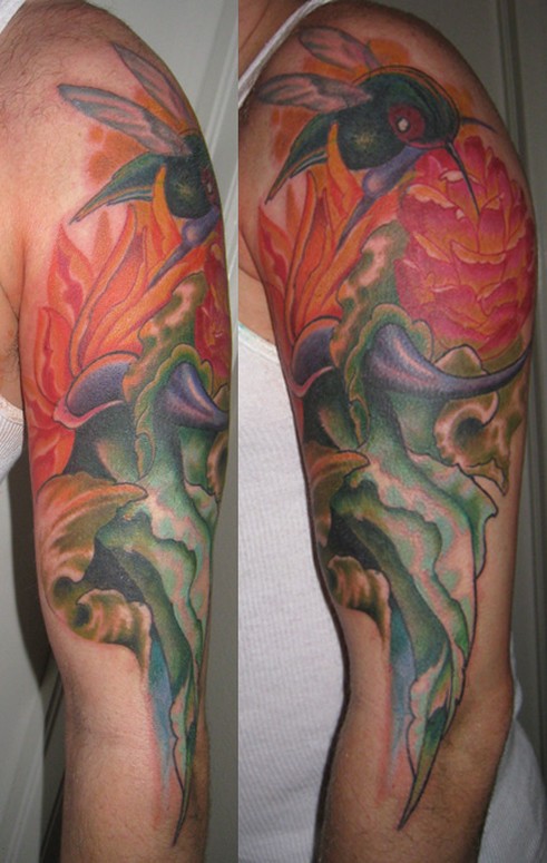 tropical tattoo by Jason Maybruck: TattooNOW