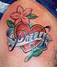 Patty's heart by Jimbo: TattooNOW