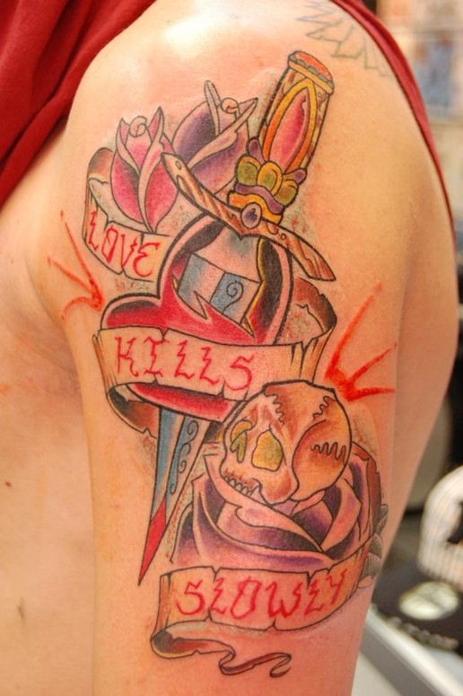 Ed Hardy Love Kills Slowly tattoo by mandimambo on DeviantArt