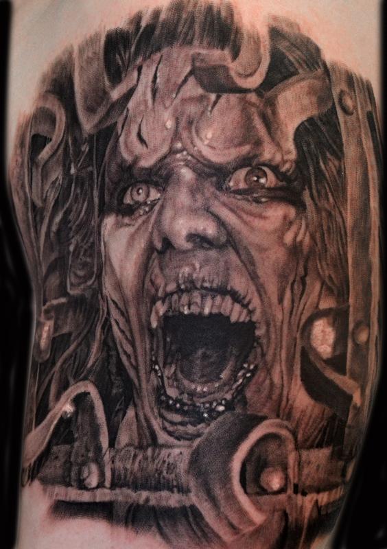 The Jackal 13 ghosts by Foxinx at El Monte tattoo Albuquerque NM  r tattoos