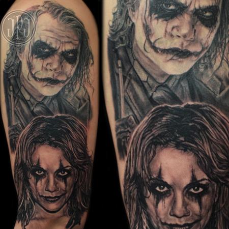 R2 Tattoo Artist - #joker#guason#sleeve#harleyquinn #flashtattoo  #tatuajesenfotos#realismtattoo #tattooing #graphictattoo #tattoolifestyle  #skinart #tattooinspiration #instatattoo #instagood #ink #tattoo #tatouage  #tatuaje #tattoolover #equilattera ...