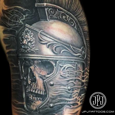 Viking Skull Tattoo by @joekellytat2 3KBK@THREEKINGSTATTOO.COM . . .  #threekingstattoo #3k #3kbk #3knyc #3kli #3kldn #nyctattoo #bktatt... |  Instagram