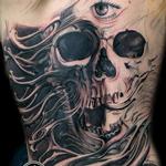 Tattoos - Skull Back Piece Second Session  - 111332