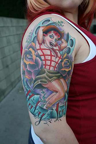 Honky Tonk Pinup By Julian Zeff Tattoonow