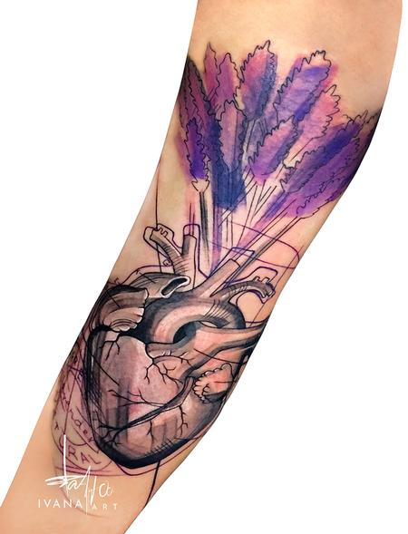 Sacred Heart with Cross (Large) – Tattooed Now !