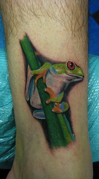 Tree frog tattoo  Tattoo by Tim Baxley Southside Tattoo  P  Flickr