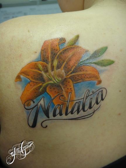 lilly name tattoo