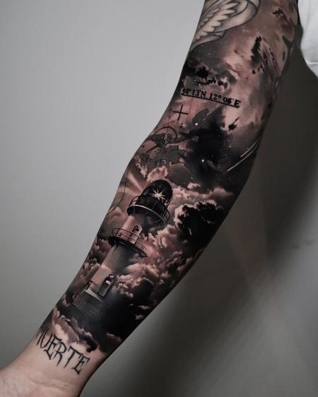 tattoos/ - Lighthouse Sleeve Tattoo - 144114