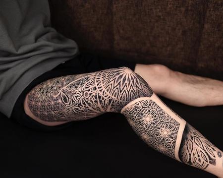 tattoos/ - Blackwork Leg Sleeve - 143907