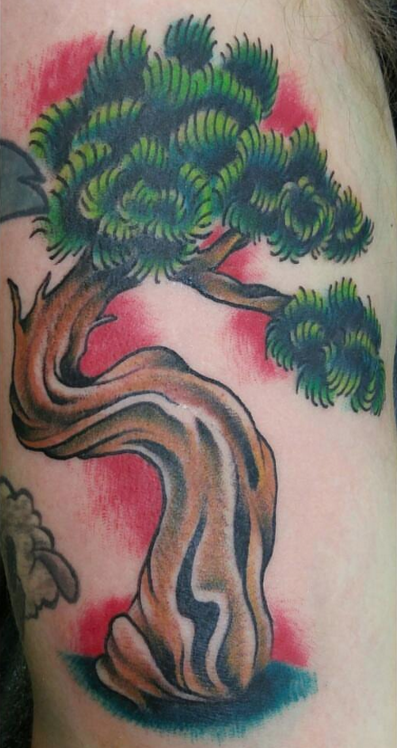 Ink Well Tattoo - Memorial bonsai tree by Tia #inkwelltattoo  #tiadavistattoos | Facebook