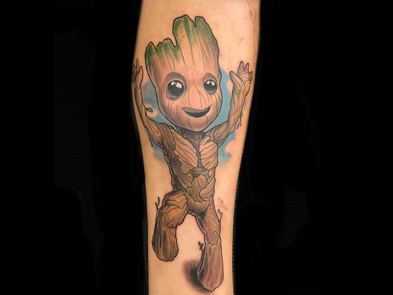 I AM GROOT  Guardians of the galaxy tattoo by nsanenl on   Groot tattoo  Galaxy tattoo Marvel tattoos