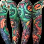 Tattoos - Green Octopus - 142233