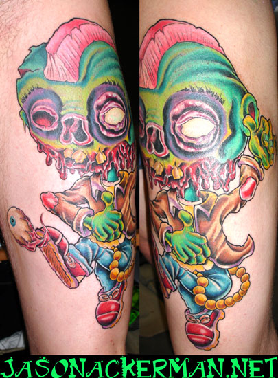 Punk rock leg sleeve in progress by... - Coffin City Tattoo | Facebook
