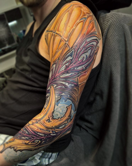Bio-Organic Sleeve Tattoo by Lux Altera: TattooNOW