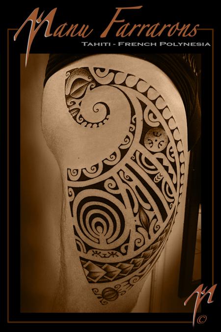 Premium Vector | Wrap around arm polynesian tattoo design pattern  aboriginal samoan